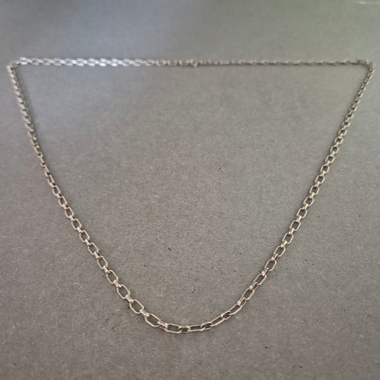 Zartes Collier mit Feinkettengliedern – Silber 835