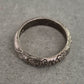 Vintage Silberring mit floralem Muster – Detailreiche Handwerkskunst
