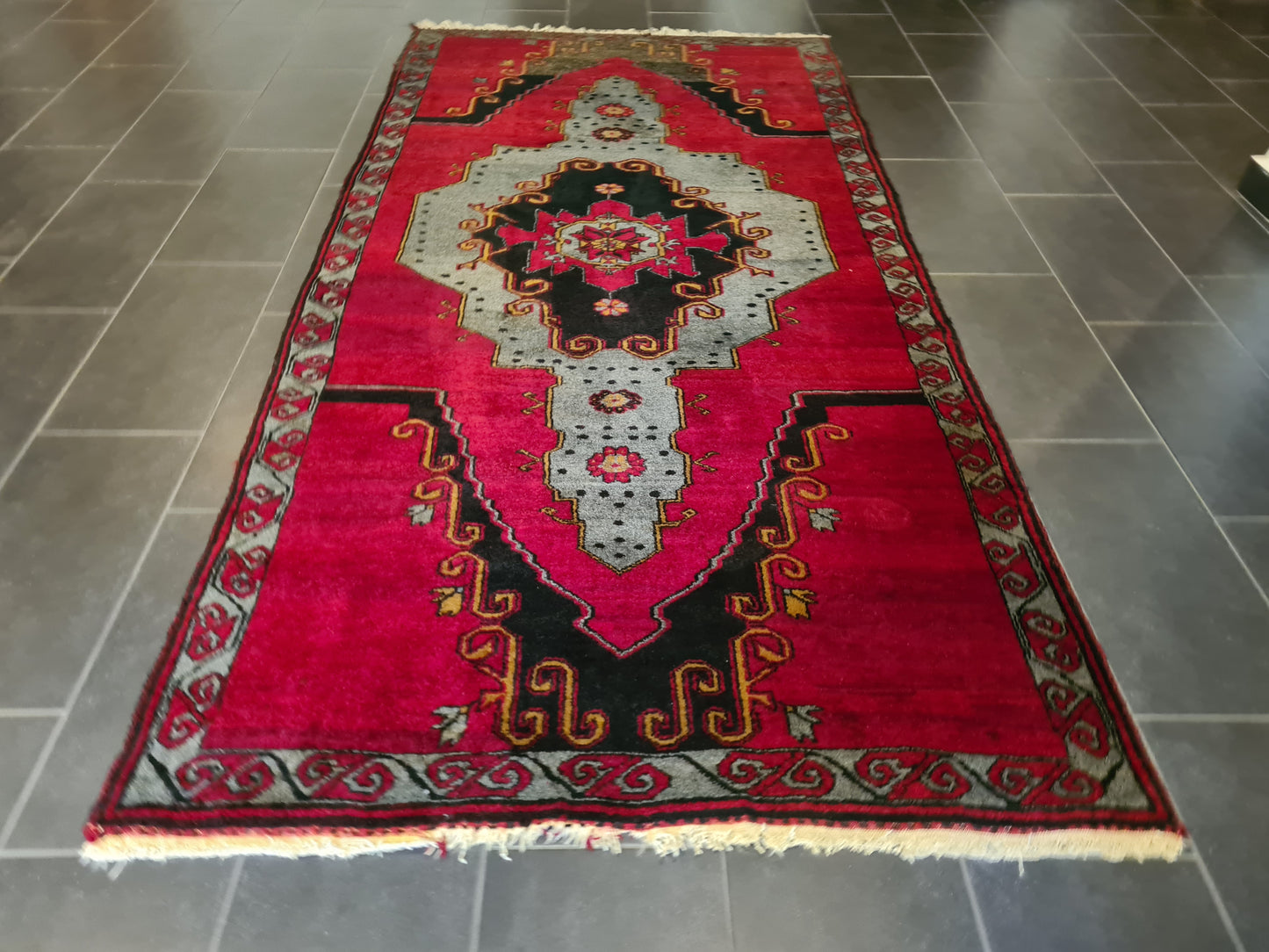 Antiker Teppich Handgeknüpfter Anatol Orientteppich Kasak 300x145cm