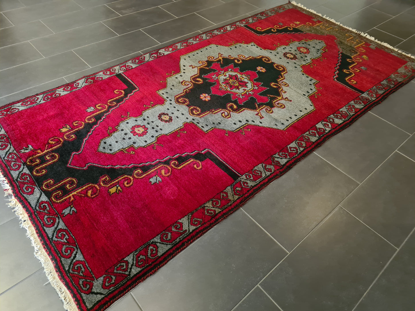 Antiker Teppich Handgeknüpfter Anatol Orientteppich Kasak 300x145cm