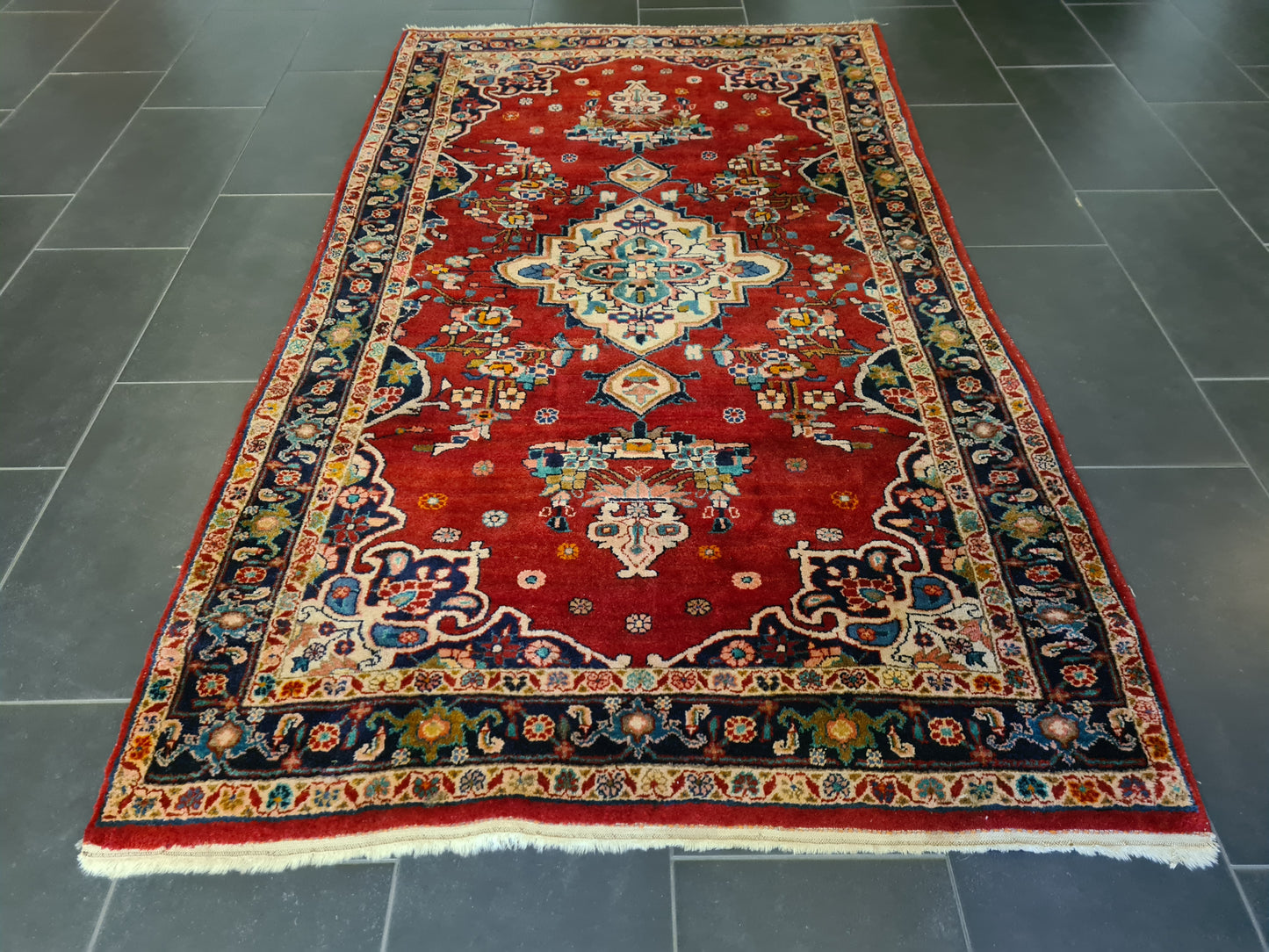 Perserteppich Orientteppich Handgeknüpfter Teppich Sarough 220x130cm