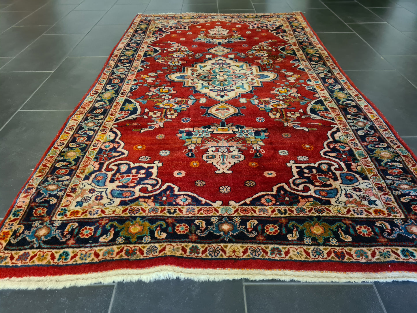 Perserteppich Orientteppich Handgeknüpfter Teppich Sarough 220x130cm