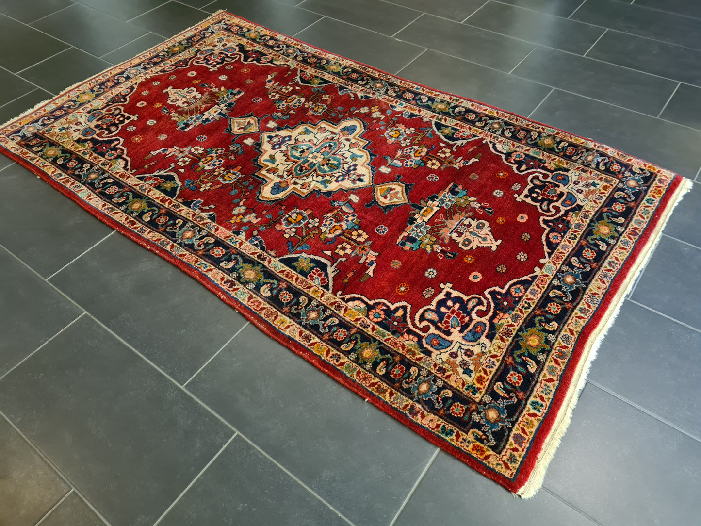 Perserteppich Orientteppich Handgeknüpfter Teppich Sarough 220x130cm