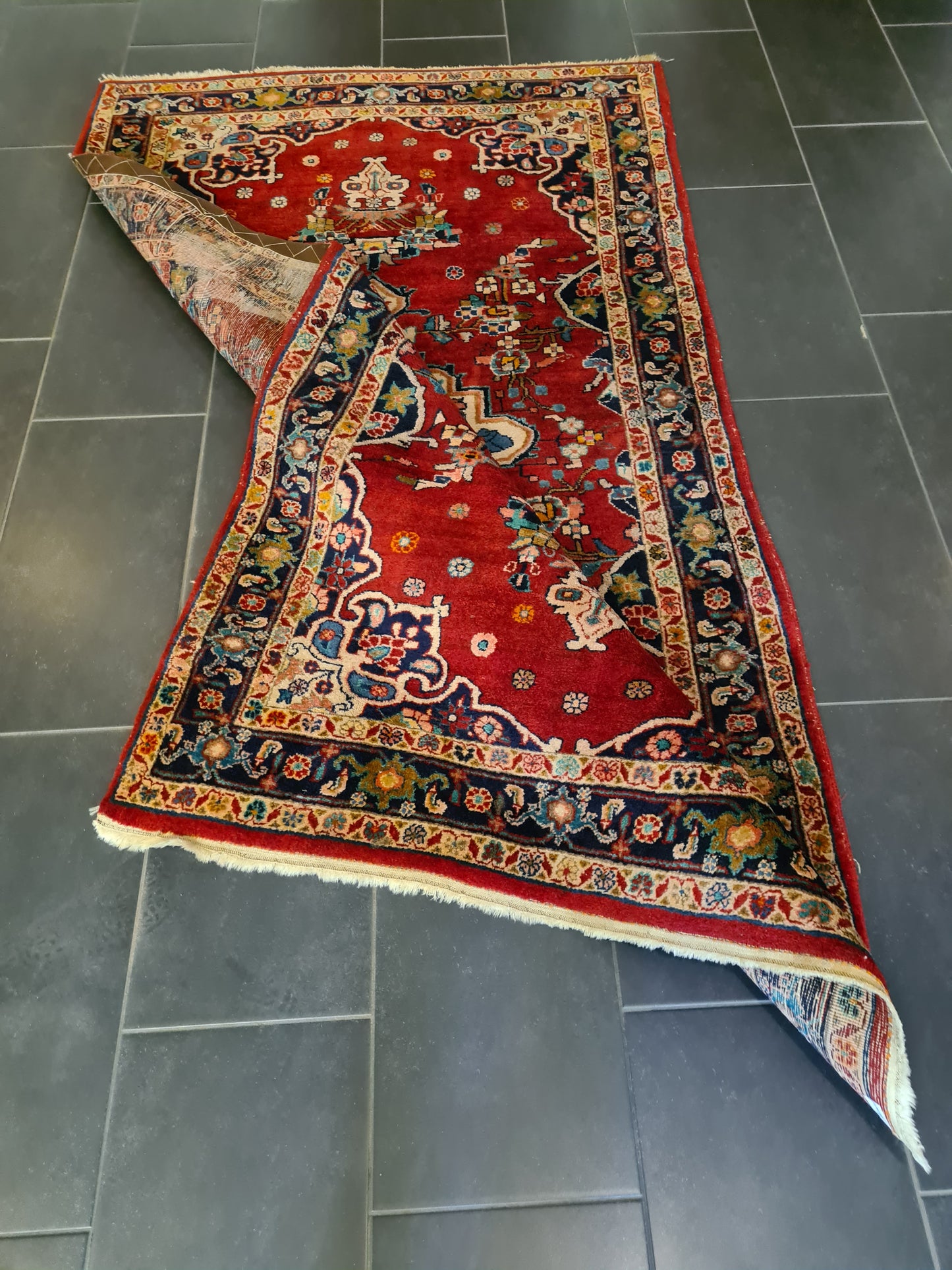 Perserteppich Orientteppich Handgeknüpfter Teppich Sarough 220x130cm