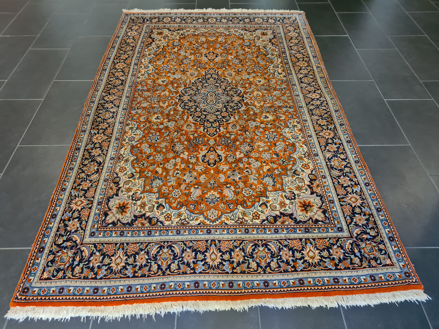 Perserteppich Orientteppich Handgeknüpfter Teppich Bidjar fein 245x155cm