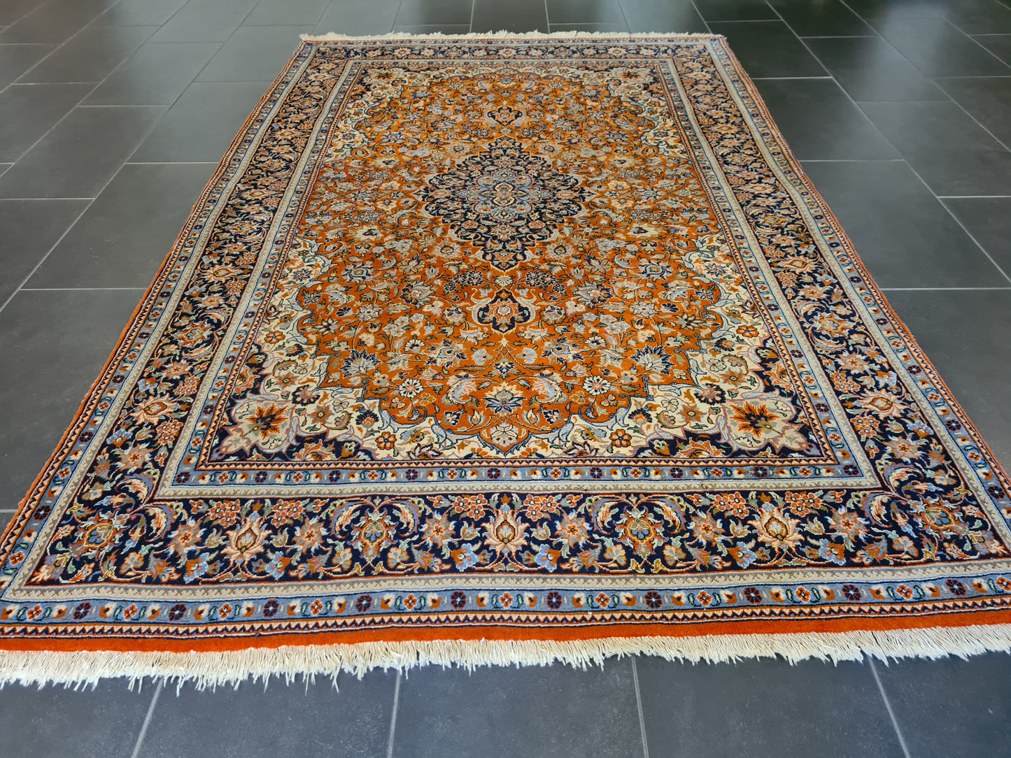 Perserteppich Orientteppich Handgeknüpfter Teppich Bidjar fein 245x155cm