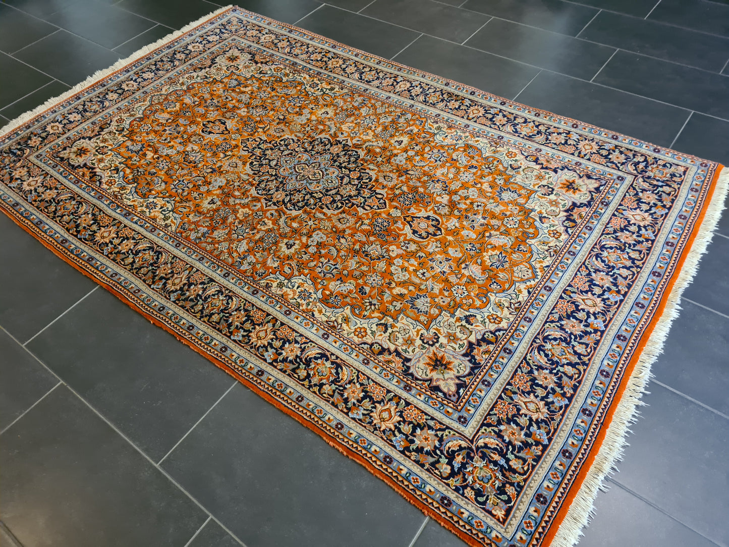 Perserteppich Orientteppich Handgeknüpfter Teppich Bidjar fein 245x155cm