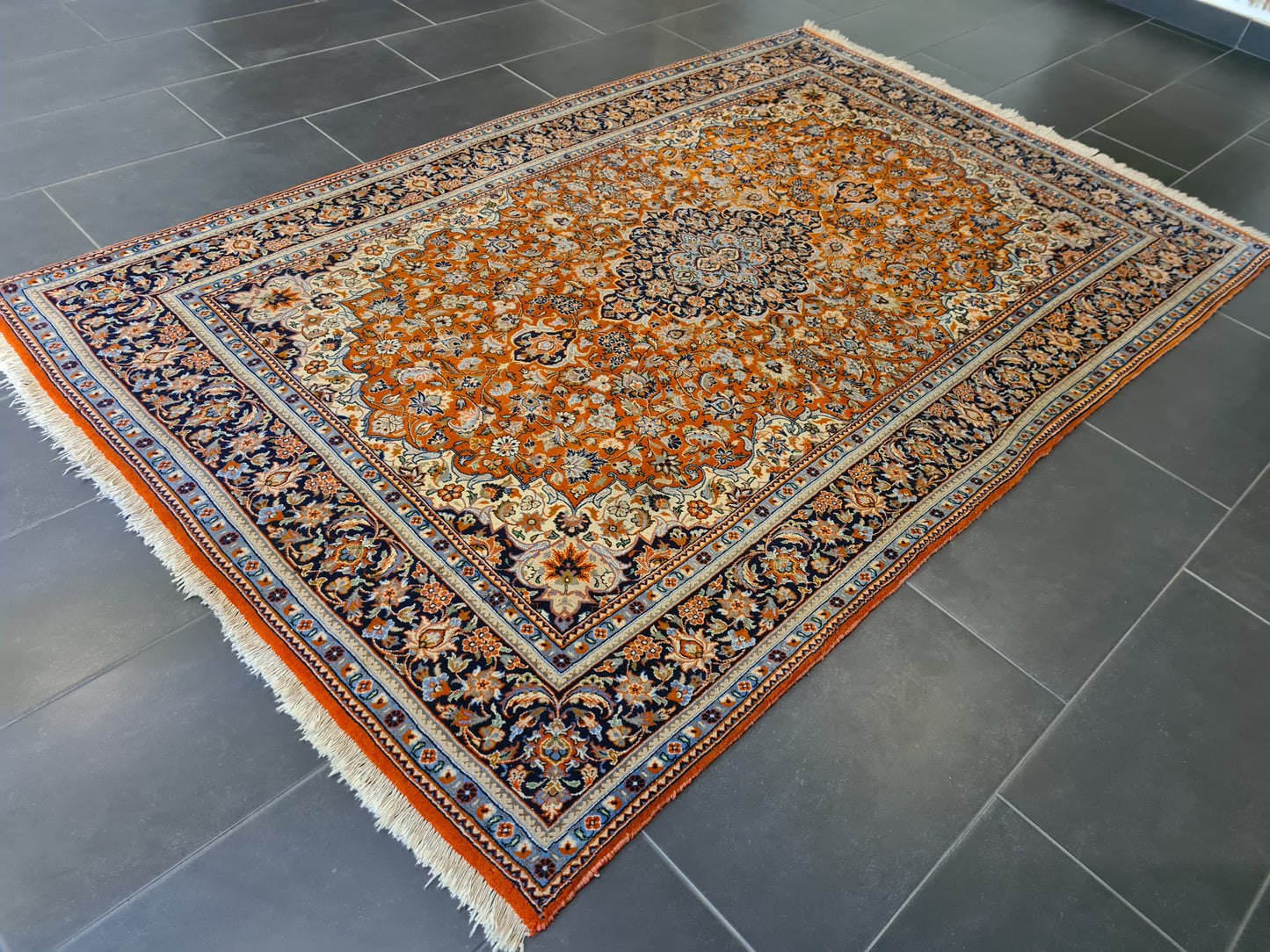 Perserteppich Orientteppich Handgeknüpfter Teppich Bidjar fein 245x155cm