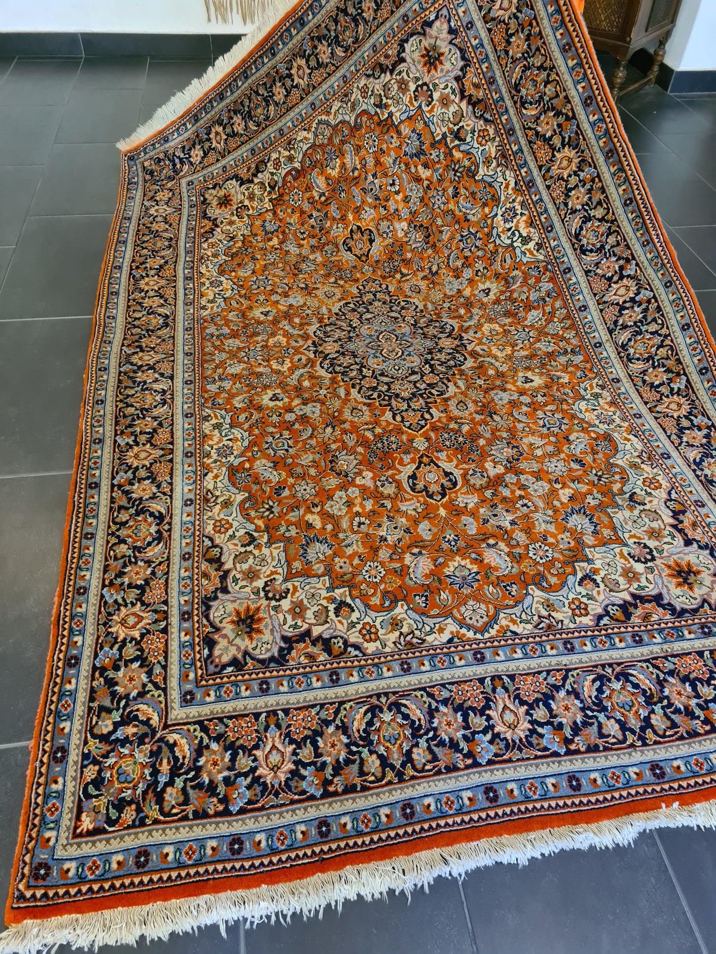 Perserteppich Orientteppich Handgeknüpfter Teppich Bidjar fein 245x155cm