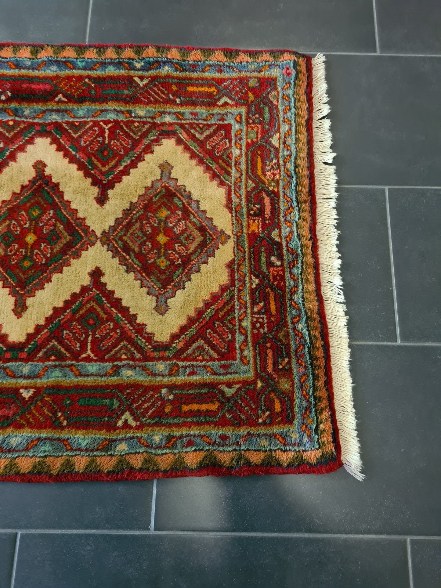 Perserteppich Orientteppich Handgeknüpfter Teppich Malaya 292x81cm