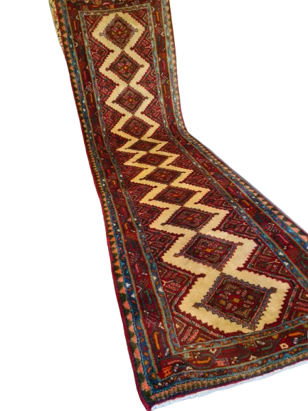 Perserteppich Orientteppich Handgeknüpfter Teppich Malaya 292x81cm