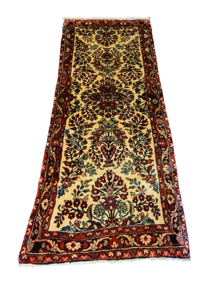 Perserteppich Orientteppich Handgeknüpfter Teppich Sarough 208x83cm