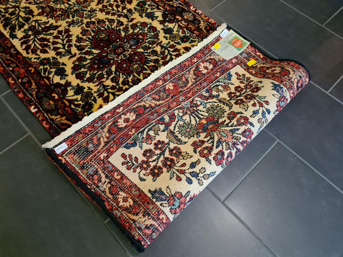 Perserteppich Orientteppich Handgeknüpfter Teppich Sarough 208x83cm