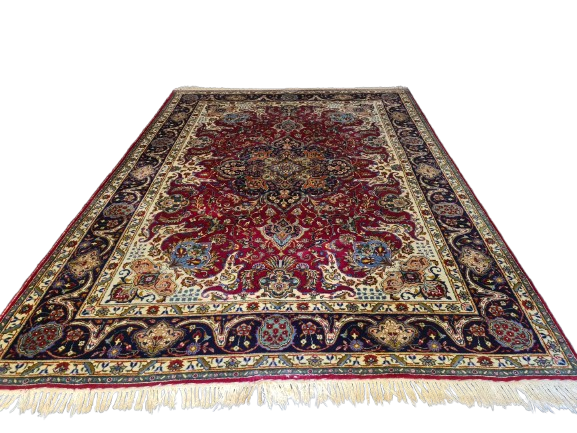 Perserteppich Orientteppich Täbris Handgeknüpfter Teppich 350x250cm