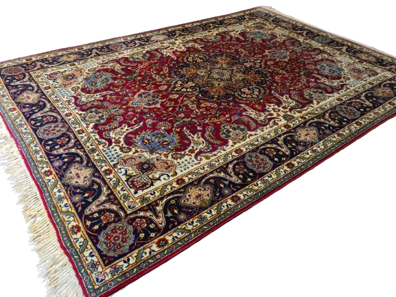 Perserteppich Orientteppich Täbris Handgeknüpfter Teppich 350x250cm