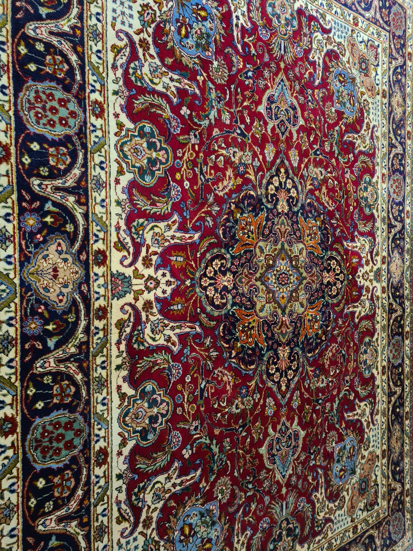 Perserteppich Orientteppich Täbris Handgeknüpfter Teppich 350x250cm