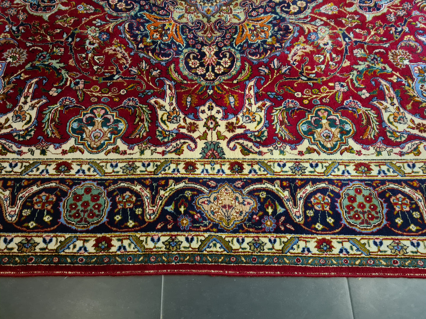 Perserteppich Orientteppich Täbris Handgeknüpfter Teppich 350x250cm