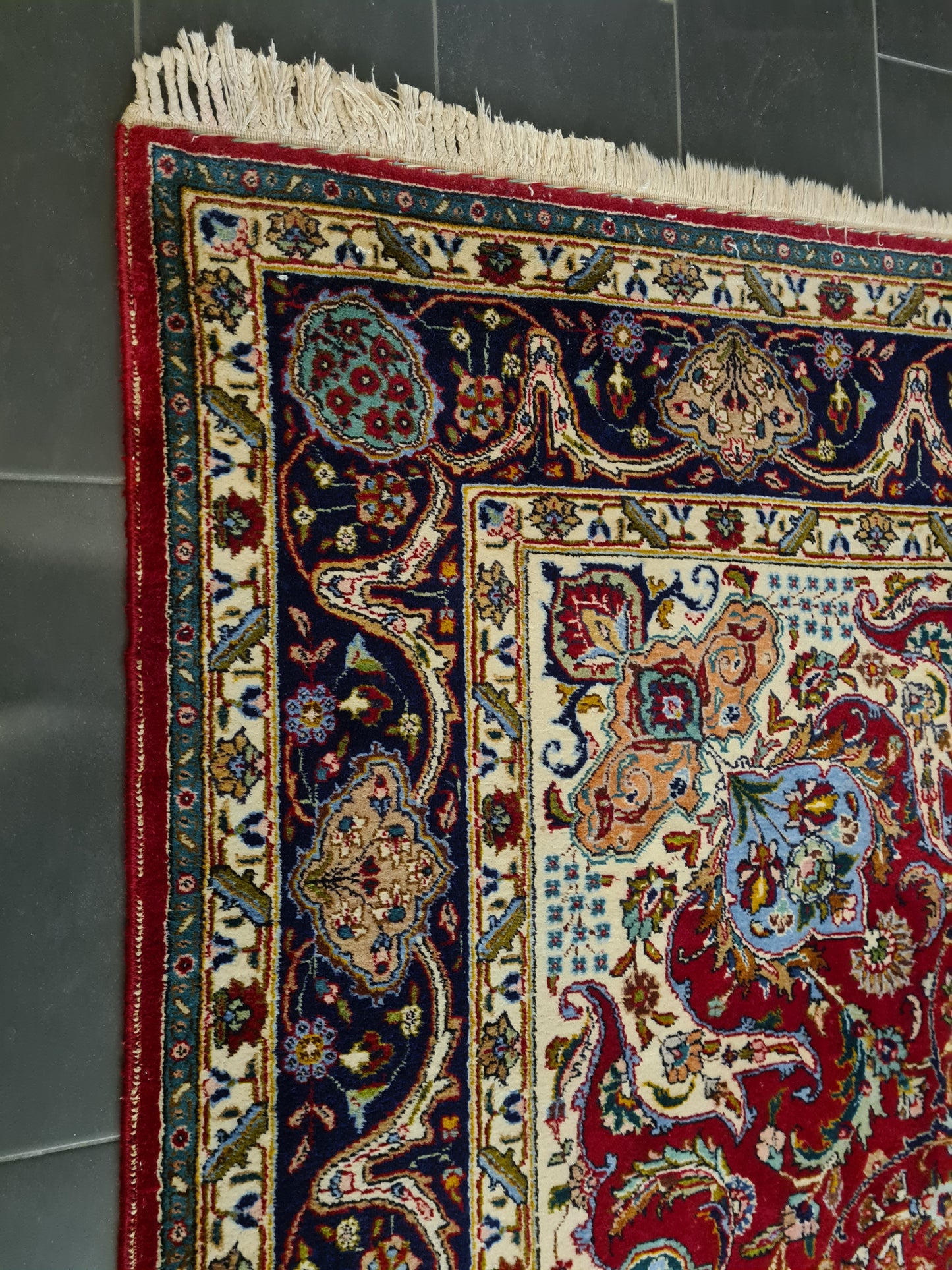 Perserteppich Orientteppich Täbris Handgeknüpfter Teppich 350x250cm