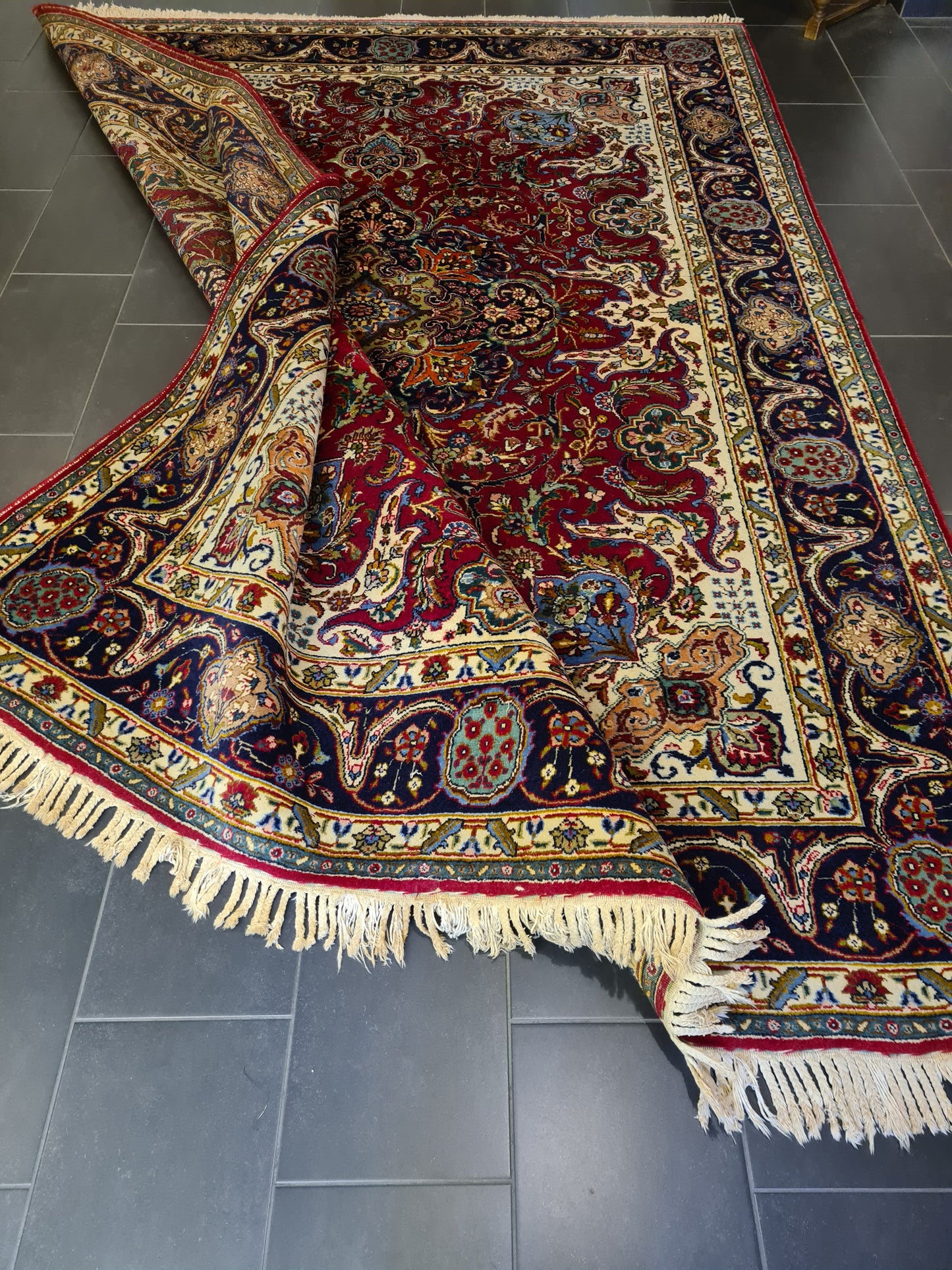 Perserteppich Orientteppich Täbris Handgeknüpfter Teppich 350x250cm