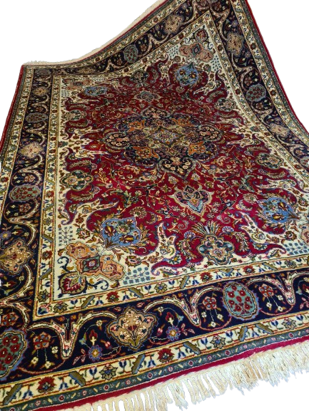 Perserteppich Orientteppich Täbris Handgeknüpfter Teppich 350x250cm