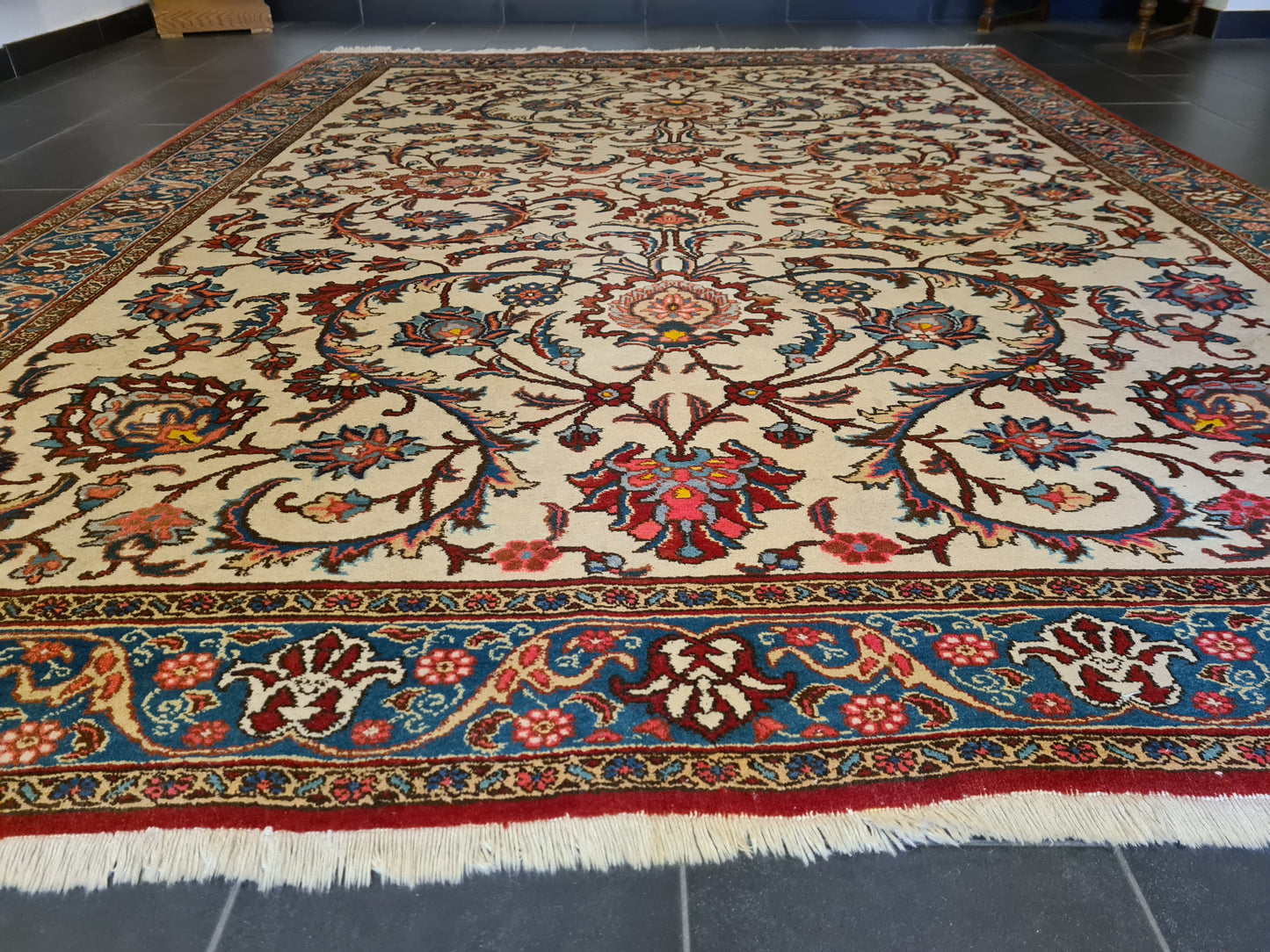 Perserteppich Orientteppich Täbris Handgeknüpfter Teppich 323x243cm