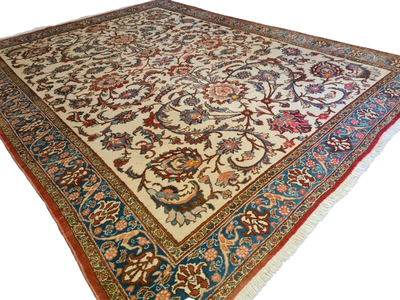 Perserteppich Orientteppich Täbris Handgeknüpfter Teppich 323x243cm