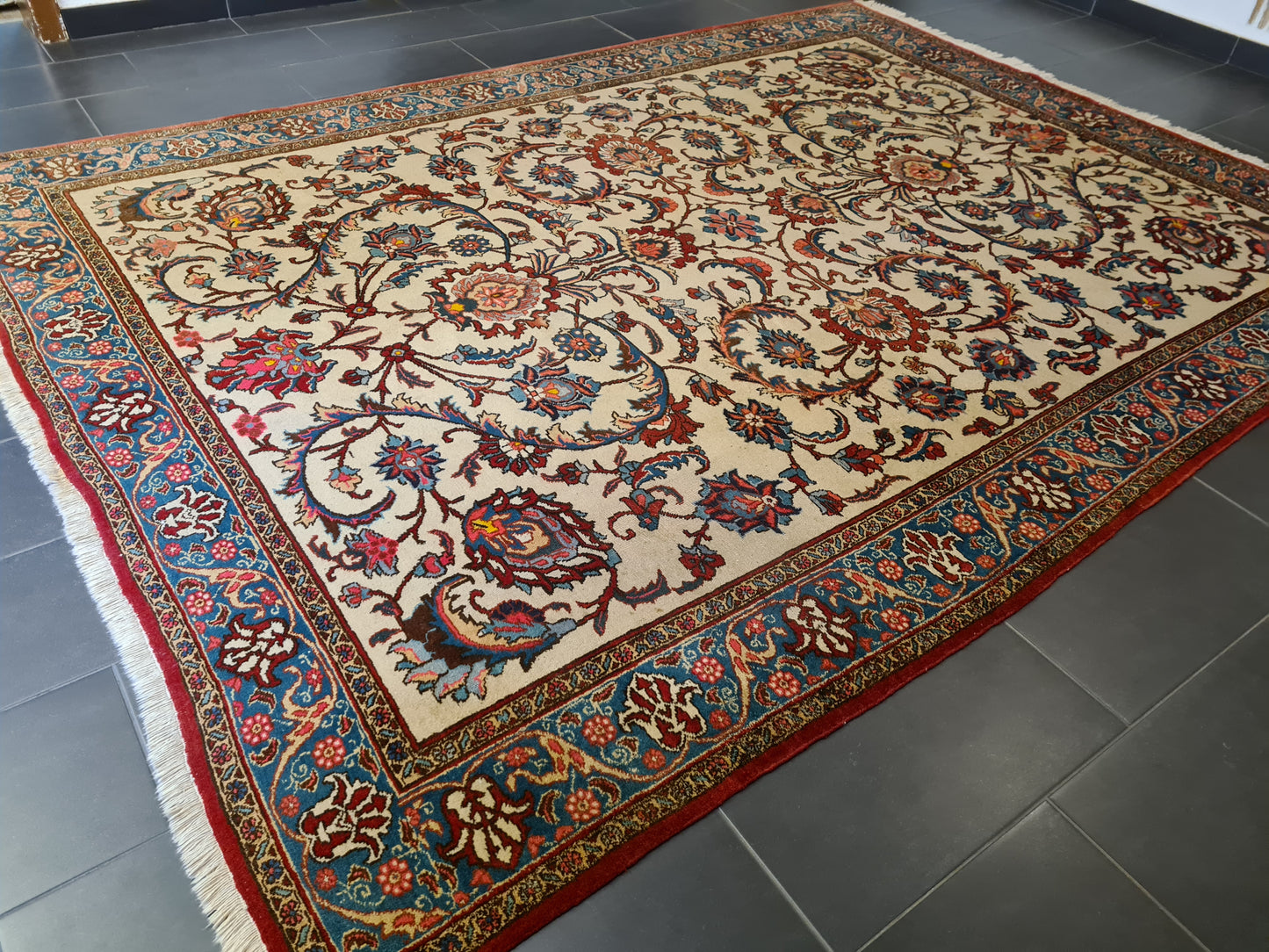 Perserteppich Orientteppich Täbris Handgeknüpfter Teppich 323x243cm