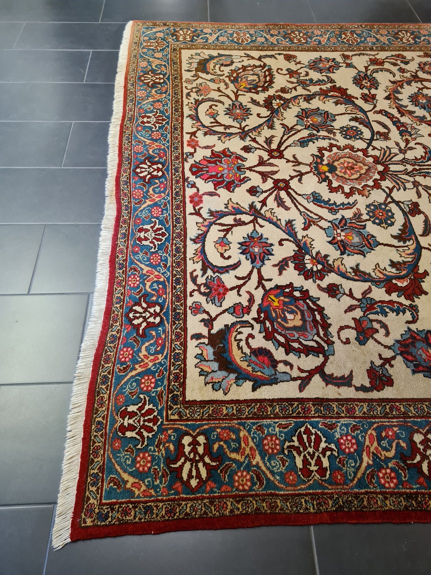 Perserteppich Orientteppich Täbris Handgeknüpfter Teppich 323x243cm