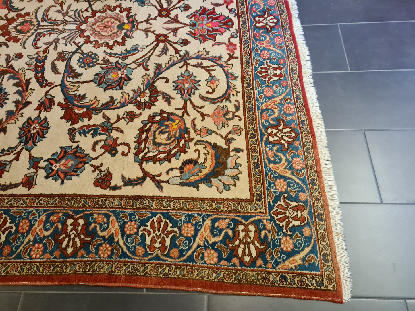 Perserteppich Orientteppich Täbris Handgeknüpfter Teppich 323x243cm