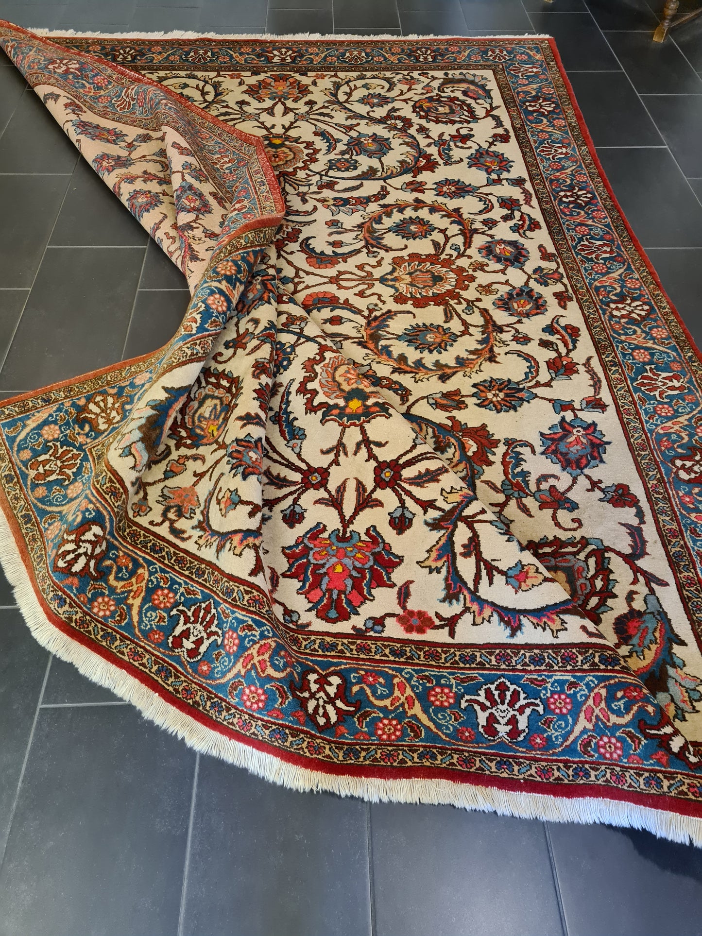 Perserteppich Orientteppich Täbris Handgeknüpfter Teppich 323x243cm