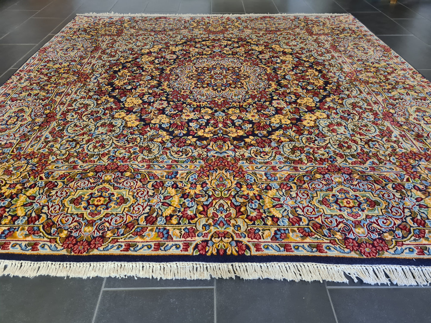 Perserteppich Orientteppich Handgeknüpfter Teppich Kirman 235x235cm