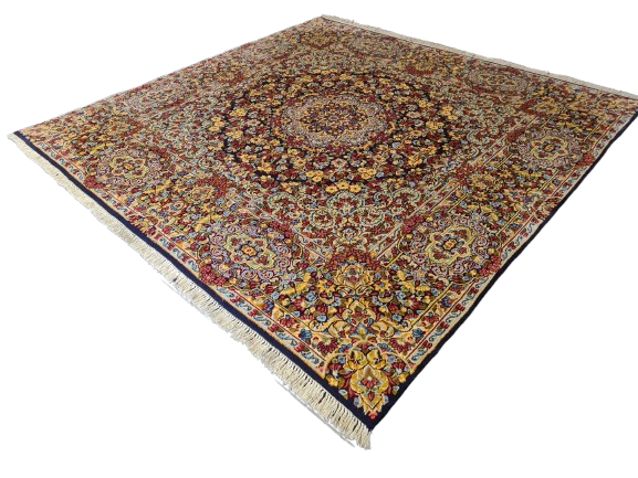 Perserteppich Orientteppich Handgeknüpfter Teppich Kirman 235x235cm