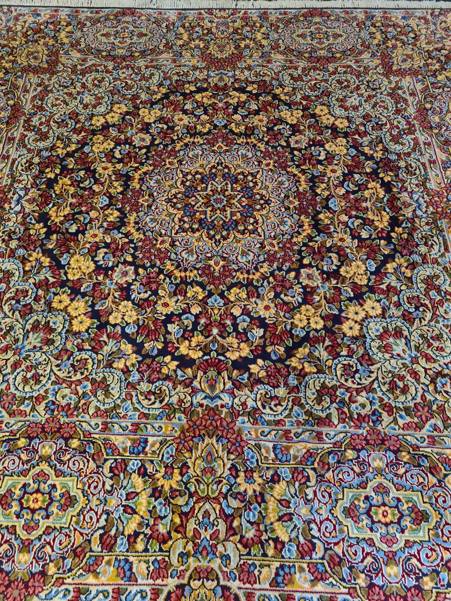 Perserteppich Orientteppich Handgeknüpfter Teppich Kirman 235x235cm