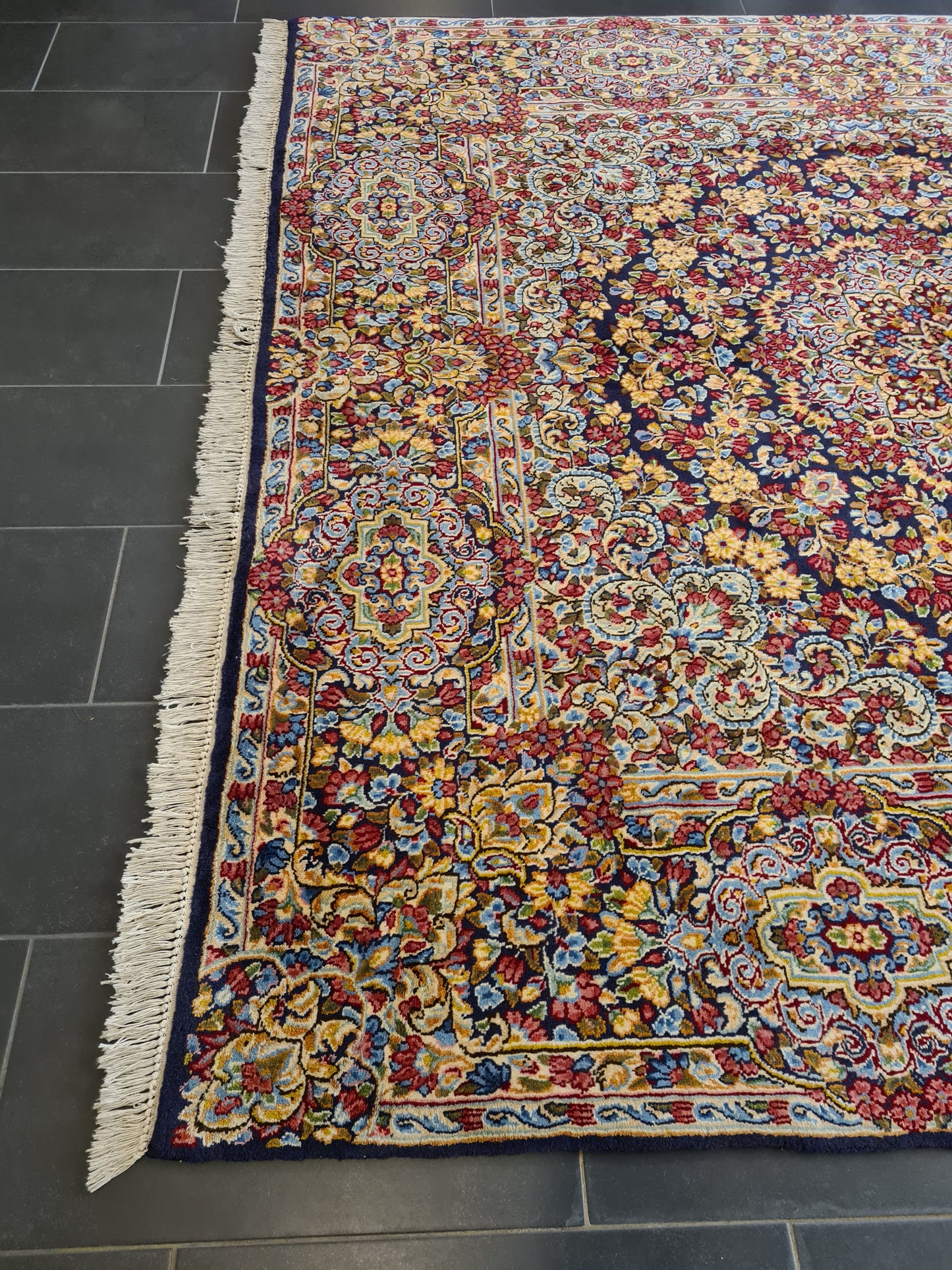 Perserteppich Orientteppich Handgeknüpfter Teppich Kirman 235x235cm