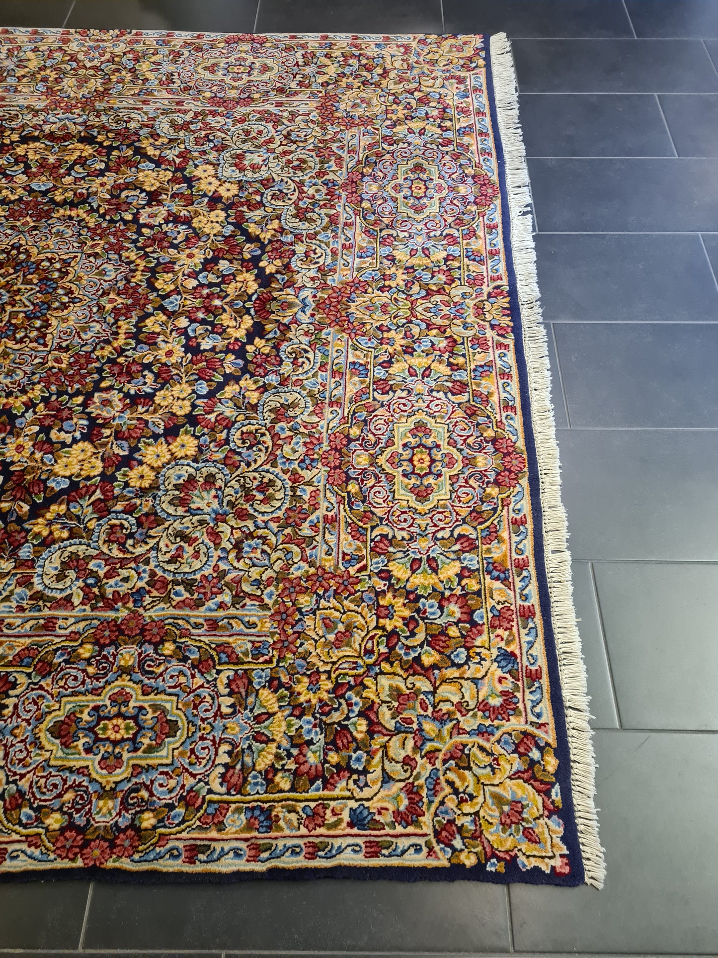 Perserteppich Orientteppich Handgeknüpfter Teppich Kirman 235x235cm