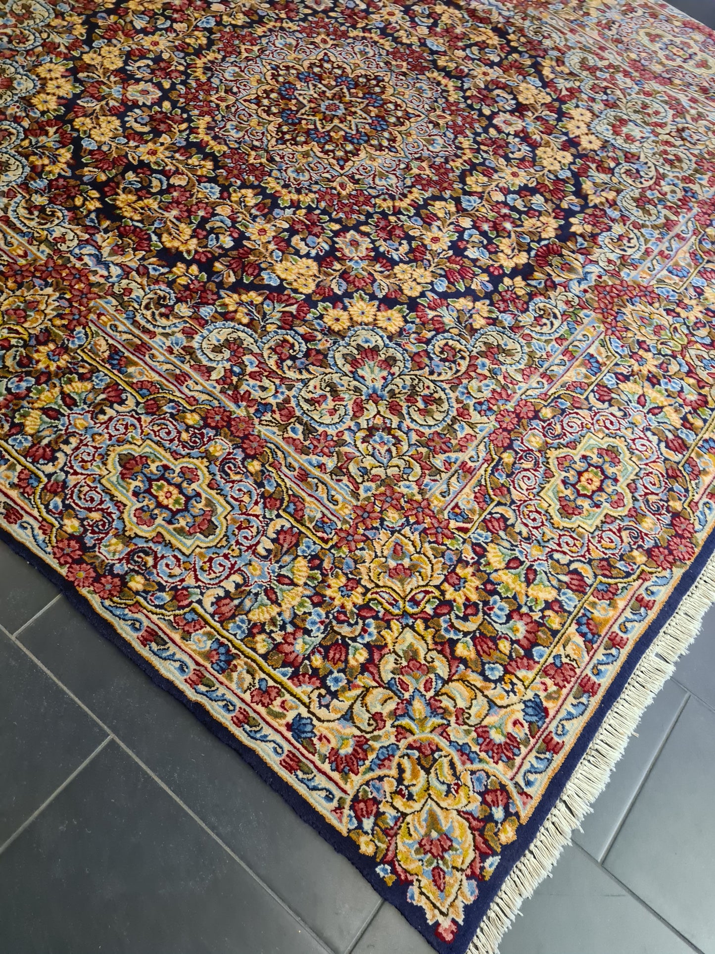 Perserteppich Orientteppich Handgeknüpfter Teppich Kirman 235x235cm