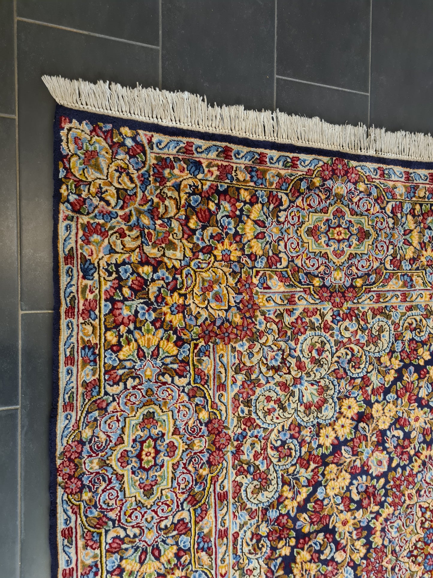 Perserteppich Orientteppich Handgeknüpfter Teppich Kirman 235x235cm