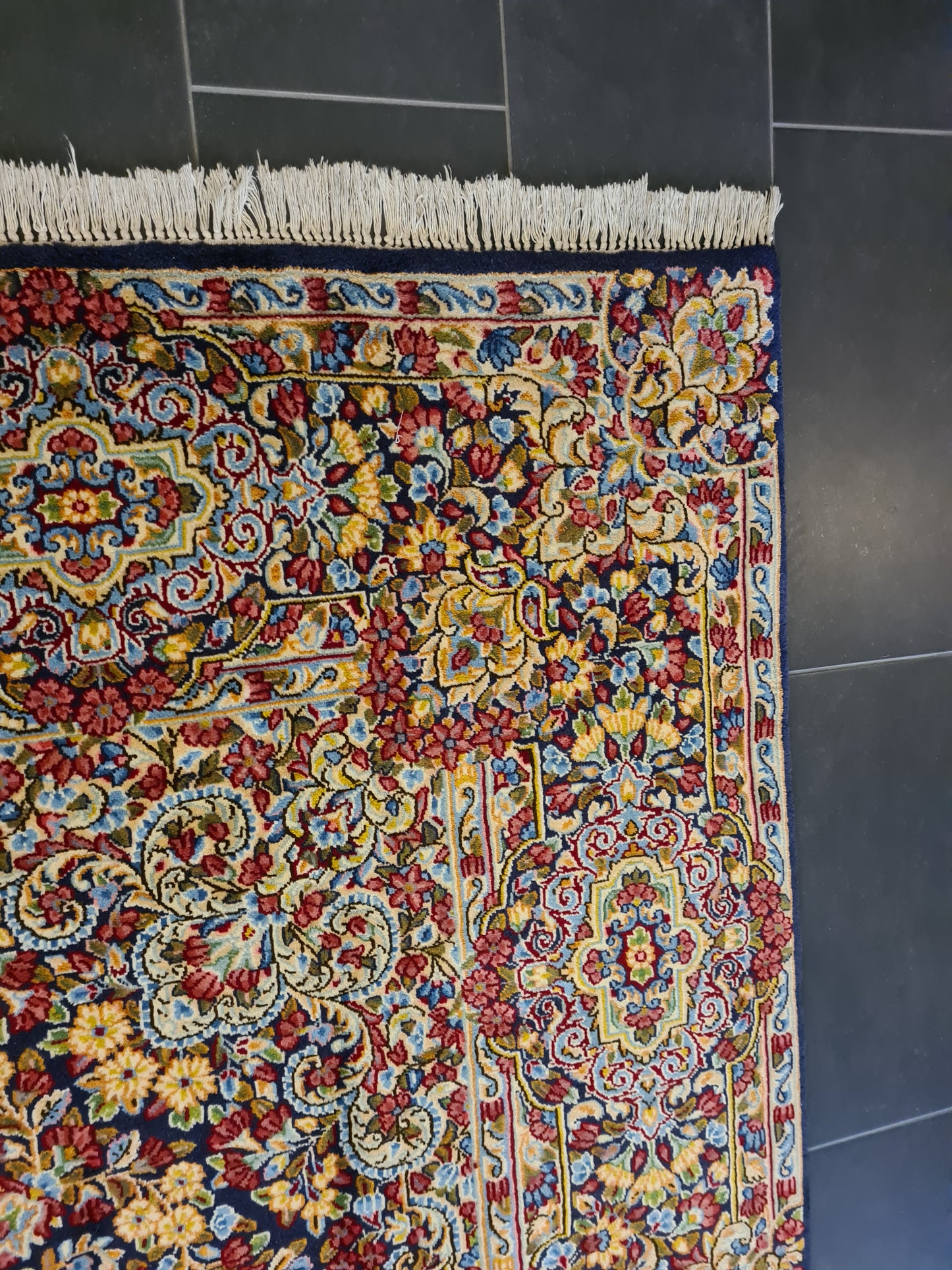 Perserteppich Orientteppich Handgeknüpfter Teppich Kirman 235x235cm