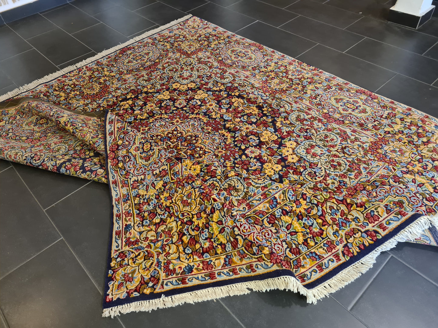 Perserteppich Orientteppich Handgeknüpfter Teppich Kirman 235x235cm