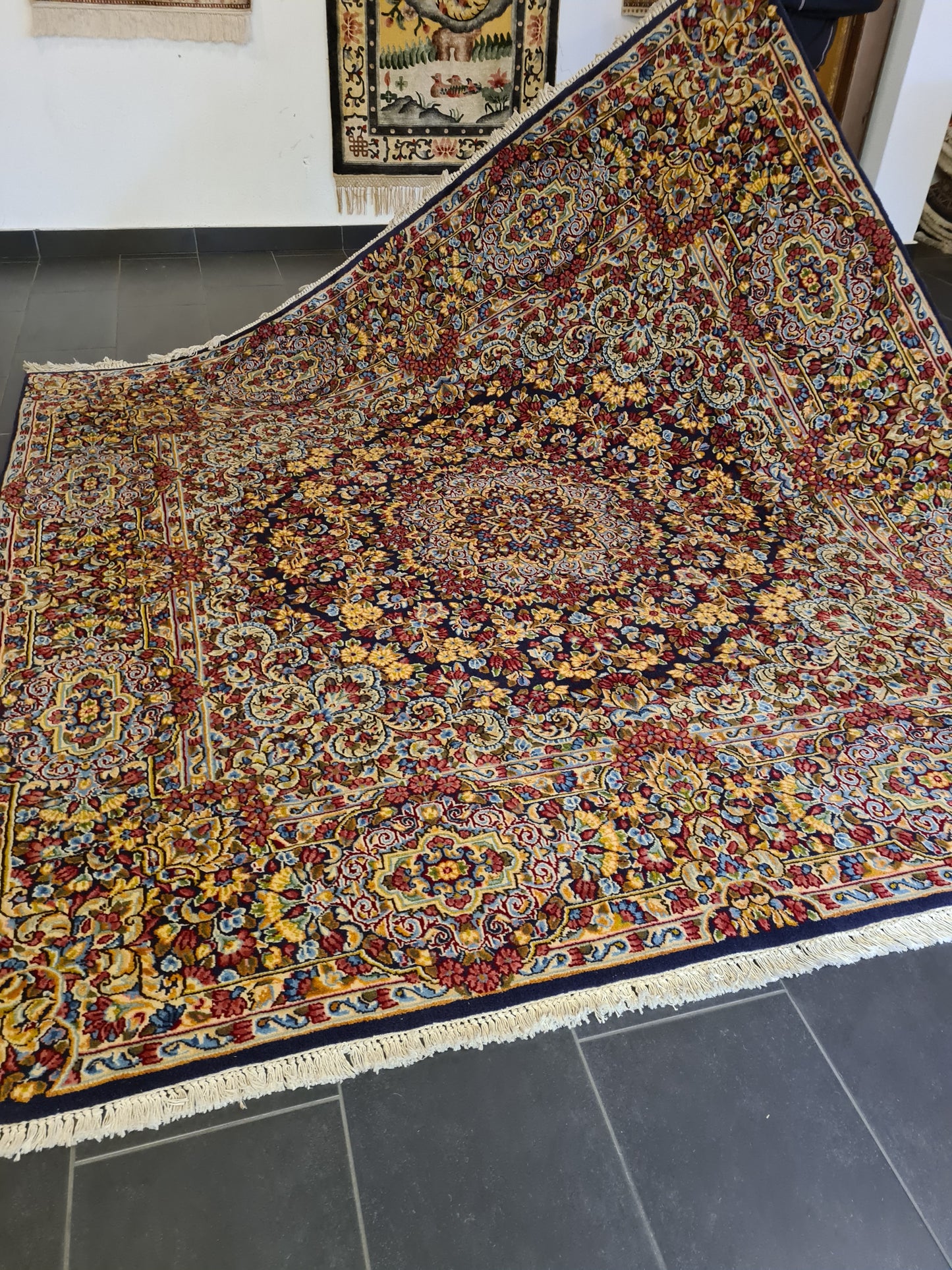 Perserteppich Orientteppich Handgeknüpfter Teppich Kirman 235x235cm