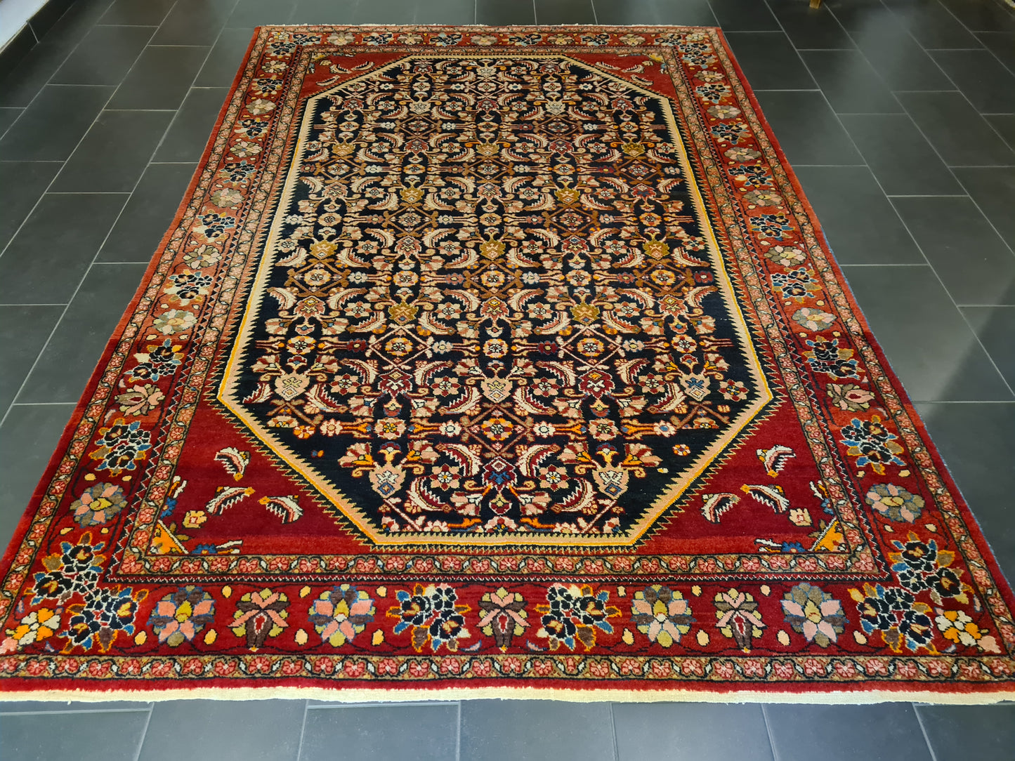 Orientteppich Perserteppich Handgeknüpfter Mahal Sarough 325x225cm
