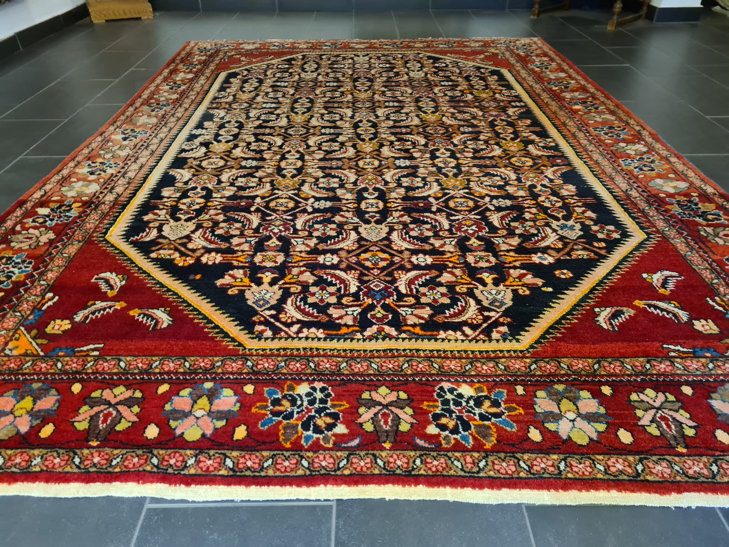 Orientteppich Perserteppich Handgeknüpfter Mahal Sarough 325x225cm