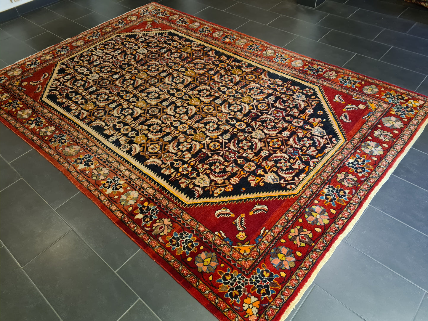 Orientteppich Perserteppich Handgeknüpfter Mahal Sarough 325x225cm