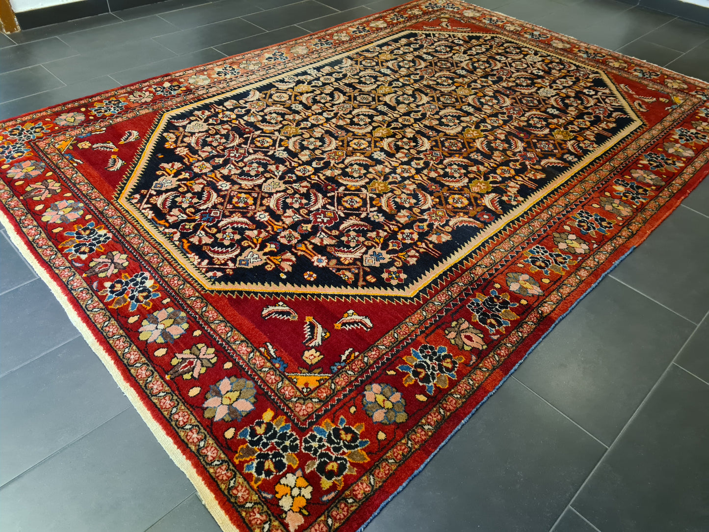 Orientteppich Perserteppich Handgeknüpfter Mahal Sarough 325x225cm