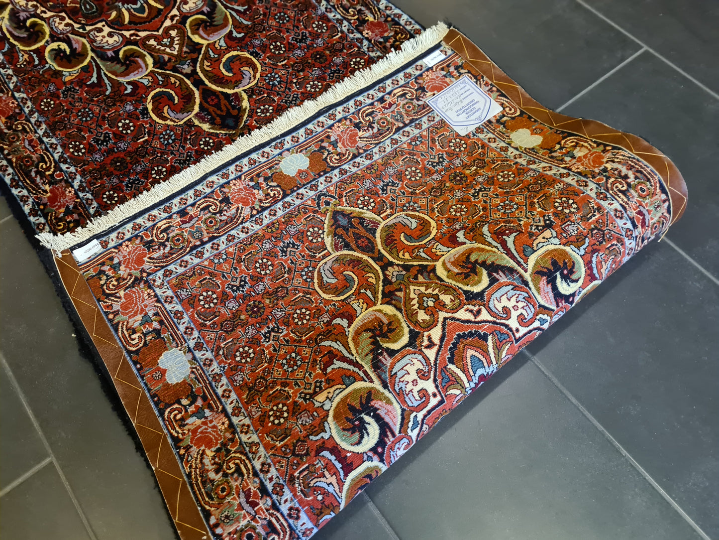 Perserteppich Orientteppich Handgeknüpfter Teppich Bidjar 350x81cm