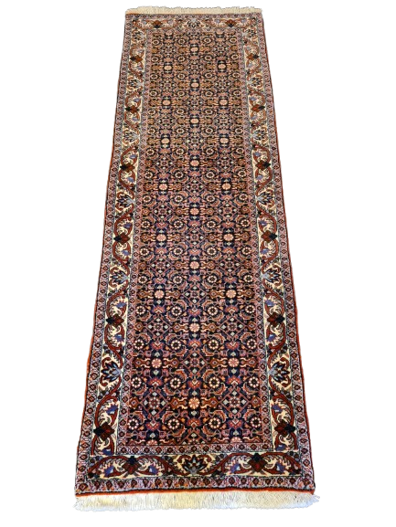 Perserteppich Orientteppich Handgeknüpfter Teppich Bidjar 193x65cm