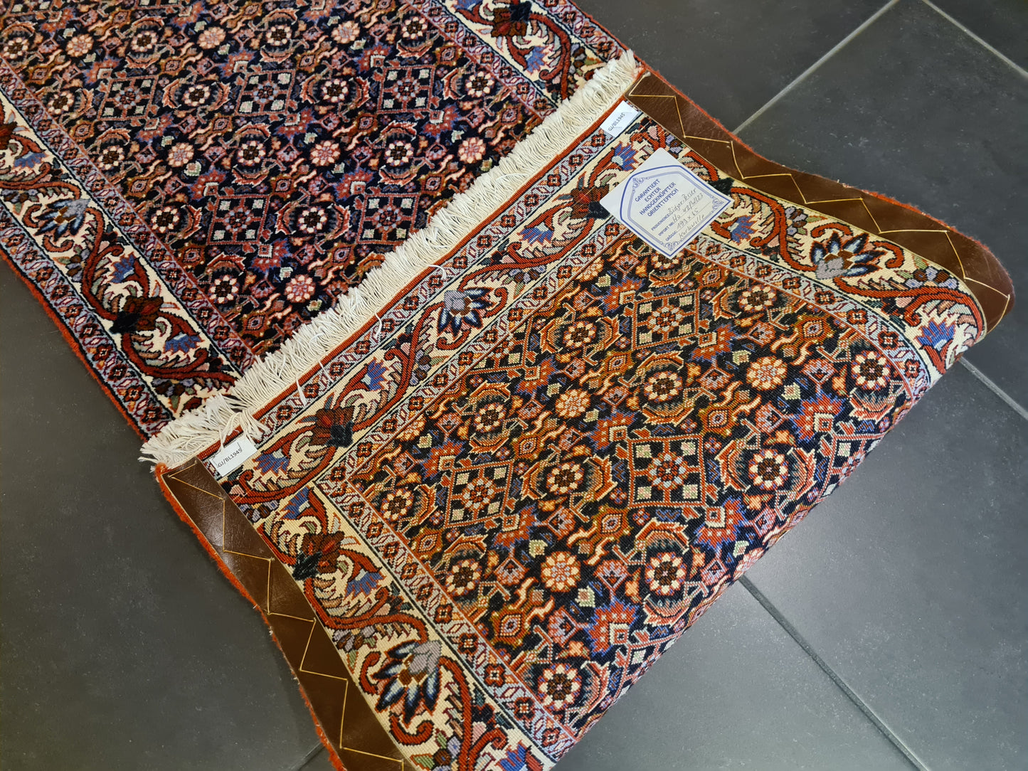 Perserteppich Orientteppich Handgeknüpfter Teppich Bidjar 193x65cm