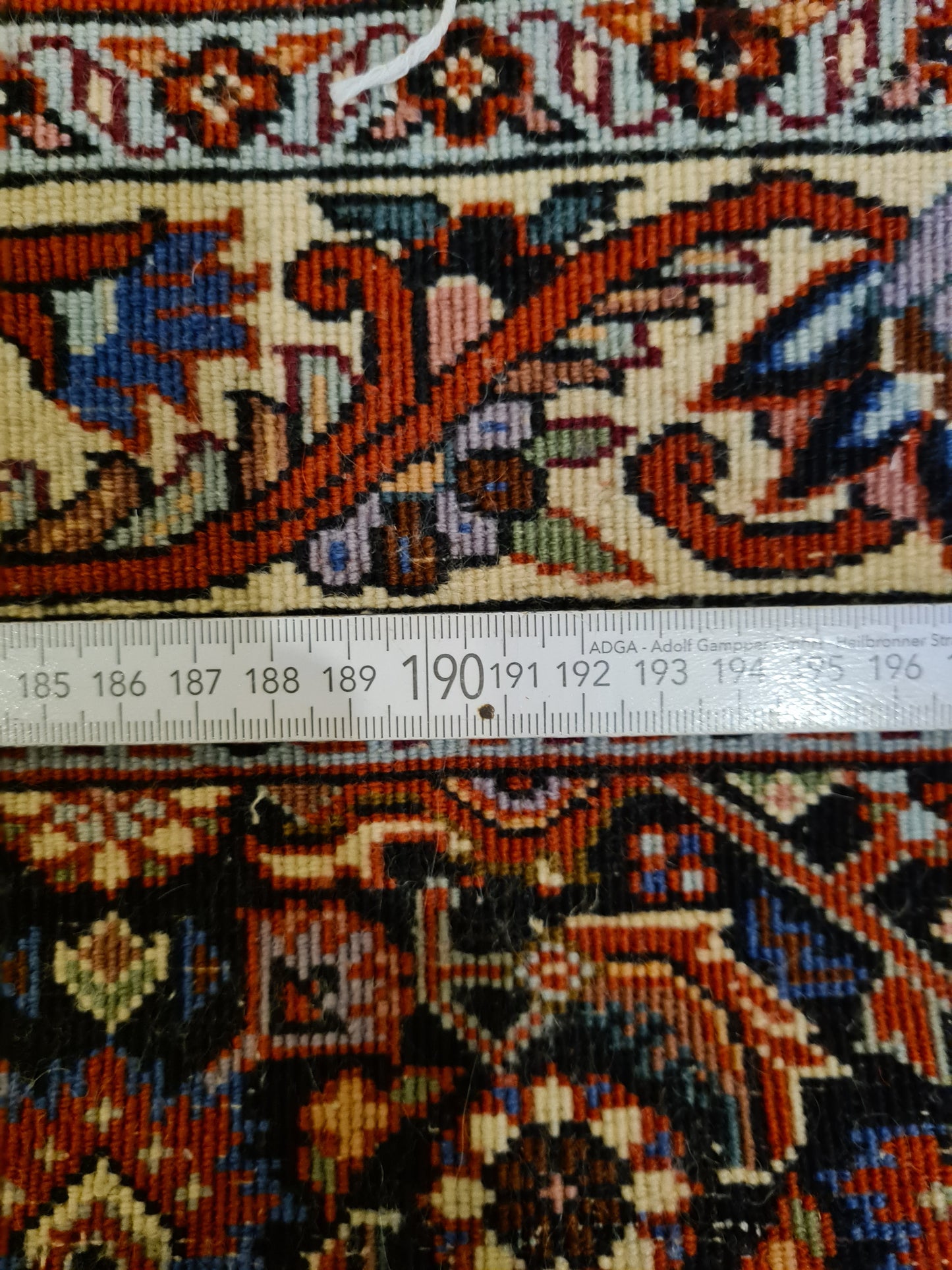 Perserteppich Orientteppich Handgeknüpfter Teppich Bidjar 193x65cm