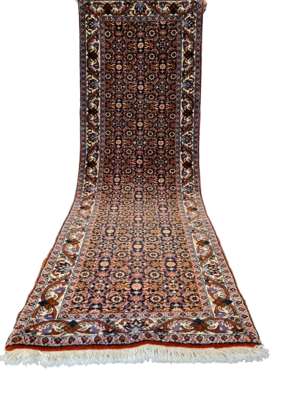 Perserteppich Orientteppich Handgeknüpfter Teppich Bidjar 193x65cm