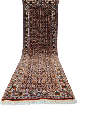 Perserteppich Orientteppich Handgeknüpfter Teppich Bidjar 193x65cm